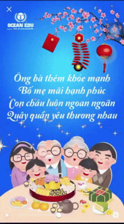 A Cartoon Of A Family Sitting Around A Table With Ocean Edu Written On The Bottom GIF