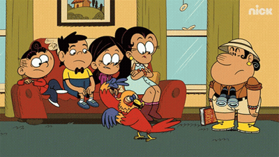 A Cartoon Of A Family Sitting On A Couch With A Nick Logo On The Bottom Left GIF