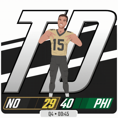 A Cartoon Of A Football Player With The Number 15 On His Shirt GIF