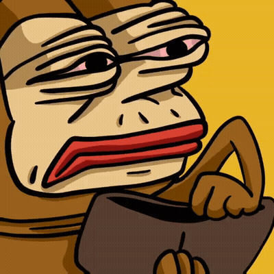 A Cartoon Of A Frog Holding A Purse With A Middle Finger On It GIF