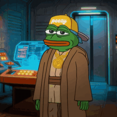 A Cartoon Of A Frog Wearing A Yellow Hat That Says Peezy GIF