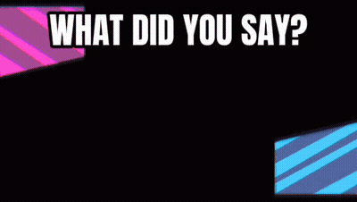 A Cartoon Of A Girl And A Cat With The Words What Did You Say Below Them GIF