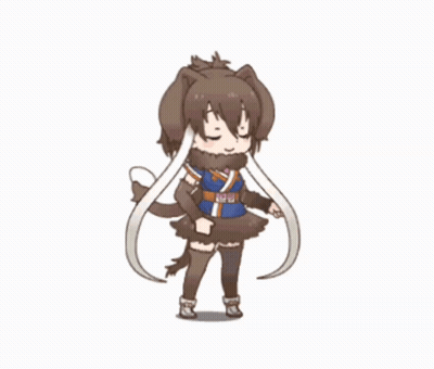 A Cartoon Of A Girl Dressed As A Wolf GIF