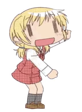 A Cartoon Of A Girl In A Red Dress Giving A Thumbs Up Sign . Sticker