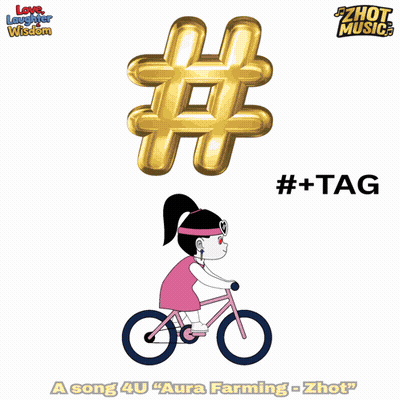A Cartoon Of A Girl Riding A Bike With The Hashtag # Tag GIF