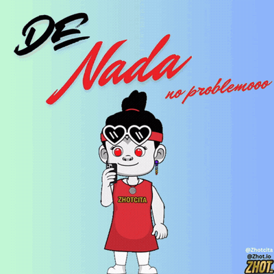 A Cartoon Of A Girl Wearing A Zhotcita Shirt Talking On A Phone GIF