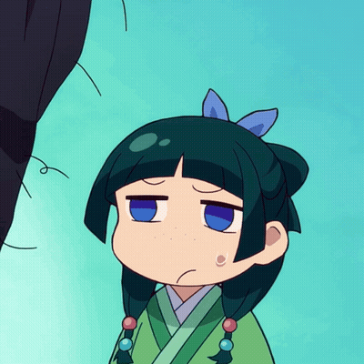 A Cartoon Of A Girl With A Bow In Her Hair Making A Sad Face GIF