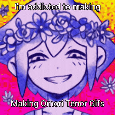 A Cartoon Of A Girl With A Flower Crown On Her Head Says I 'M Addicted To Making GIF
