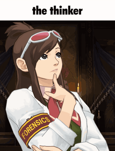 A Cartoon Of A Girl With A Forensics Badge On Her Arm GIF