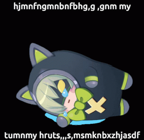 A Cartoon Of A Girl With A Magnifying Glass And The Words Tummy Hruts Written On The Bottom GIF