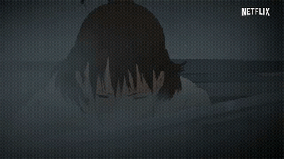 A Cartoon Of A Girl With A Netflix Logo In The Corner GIF
