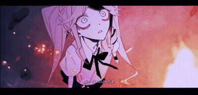 A Cartoon Of A Girl With Chinese Writing On The Bottom Right GIF