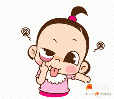 A Cartoon Of A Girl With Her Tongue Out GIF