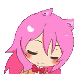 A Cartoon Of A Girl With Pink Hair And A Bow Tie Sticker