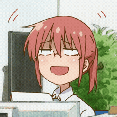 A Cartoon Of A Girl With Pink Hair Is Making A Funny Face GIF