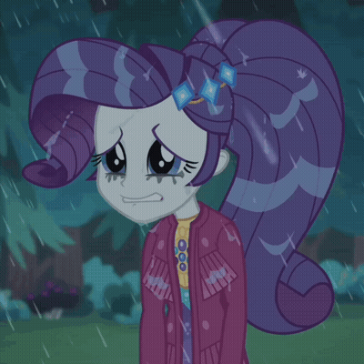 A Cartoon Of A Girl With Purple Hair And A Purple Jacket GIF