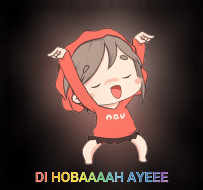 A Cartoon Of A Girl With The Words Di Hobaaah Ayeee GIF