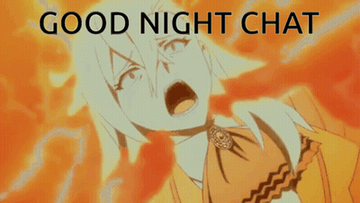 A Cartoon Of A Girl With The Words Good Night Chat On It GIF