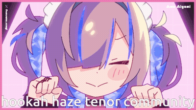 A Cartoon Of A Girl With The Words Hookah Haze Tenor Community GIF