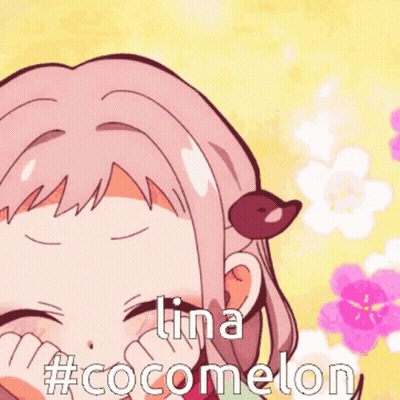 A Cartoon Of A Girl With The Words Lina #Cocomelon GIF