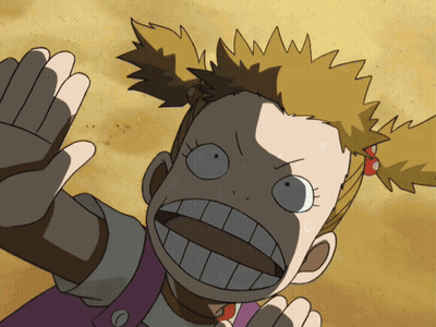 A Cartoon Of A Girl With Two Pigtails Making A Surprised Face GIF