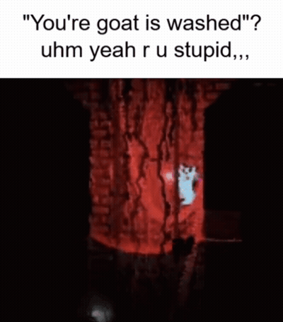 A Cartoon Of A Goat In A Cage With A Caption That Says " You 'Re Goat Is Washed " . GIF