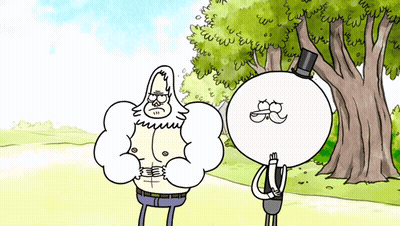 A Cartoon Of A Gorilla And A Man With A Top Hat GIF