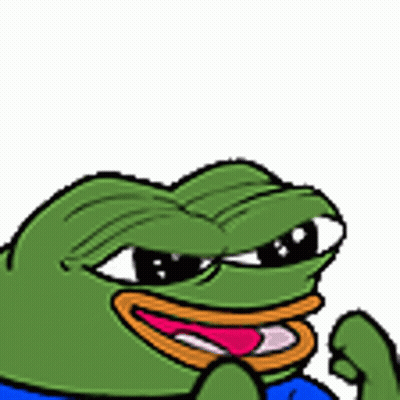 A Cartoon Of A Green Frog With A Blue Shirt On And A Pink Tongue . GIF