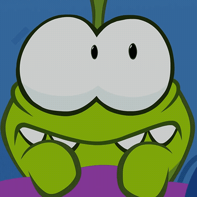A Cartoon Of A Green Monster With Big Eyes And Teeth GIF