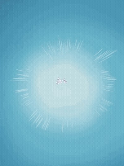 A Cartoon Of A Group Of Ghosts With A Blue Background GIF