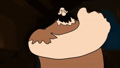 A Cartoon Of A Hand Holding A White Cat With A Windows Logo On His Head GIF