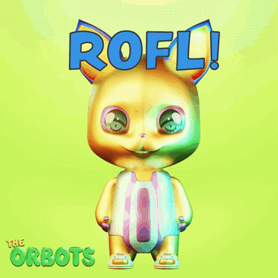 a cartoon of a kangaroo with the word rofl above it