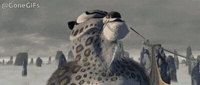 A Cartoon Of A Leopard With The Words Finally A Worthy Opponent GIF