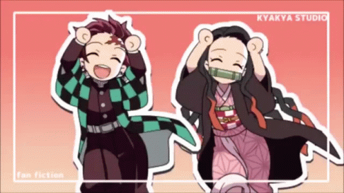 A Cartoon Of A Man And A Girl With The Words Fan Fiction On The Bottom Right GIF