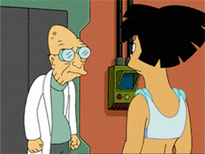 A Cartoon Of A Man And Woman Standing Next To Each Other GIF