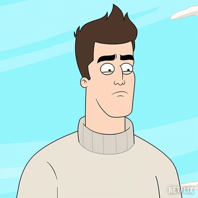 A Cartoon Of A Man Crying With The Words I 'M Not Crying Below Him GIF