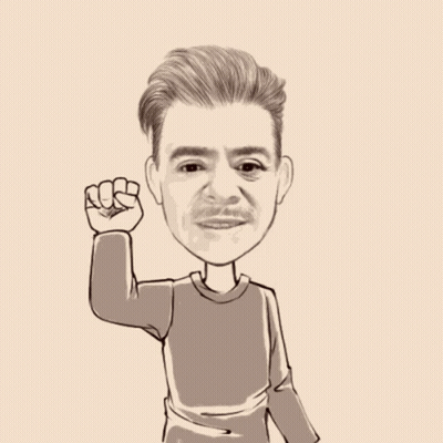 A Cartoon Of A Man Giving A Thumbs Up And The Words Call Me Below Him GIF