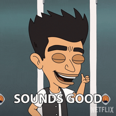A Cartoon Of A Man Giving A Thumbs Up With The Words Sounds Good Written Below Him GIF