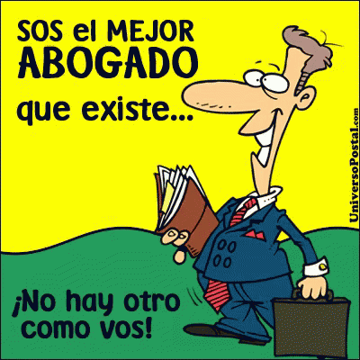 A Cartoon Of A Man Holding A Book And A Briefcase With The Words Sos El Mejor Abogado Que Existe GIF