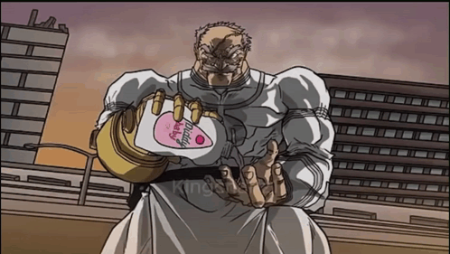 A Cartoon Of A Man Holding A Bottle Of Daddy 'S Baby Lotion GIF