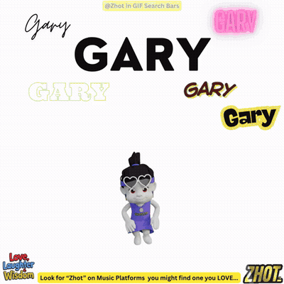 A Cartoon Of A Man Holding A Broken Heart With The Name Gary Written On It GIF