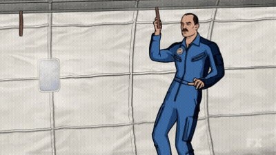 A Cartoon Of A Man Holding A Gun And Another Man Laying On The Ground With Fx Written On The Bottom GIF