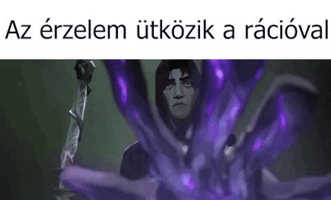 A Cartoon Of A Man Holding A Sword In Front Of A Purple Octopus . GIF