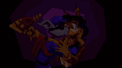 A Cartoon Of A Man Holding A Woman And A Gun GIF