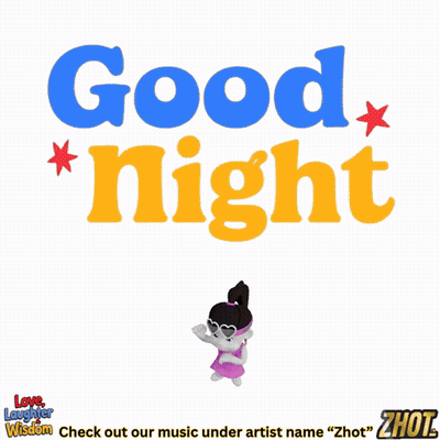 A Cartoon Of A Man Holding Broken Hearts With The Words Good Night Above Him GIF