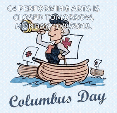 A Cartoon Of A Man In A Boat Looking Through A Telescope GIF