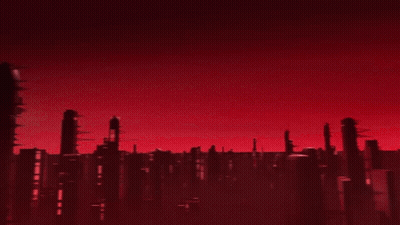 A Cartoon Of A Man In A Red Cape Fighting Another Man GIF