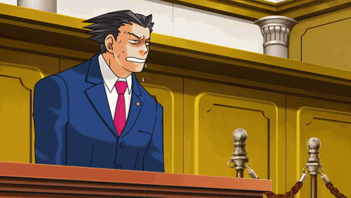 A Cartoon Of A Man In A Suit And Tie Standing At A Podium GIF