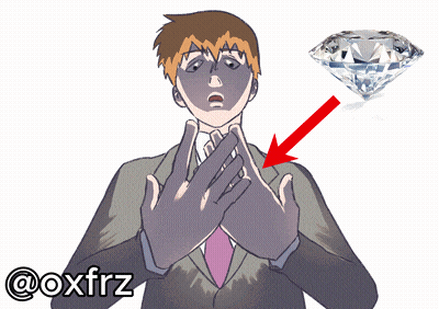 A Cartoon Of A Man In A Suit And Tie With The Hashtag @Oxfrz Below Him GIF