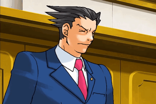 A Cartoon Of A Man In A Suit With A Red Tie GIF